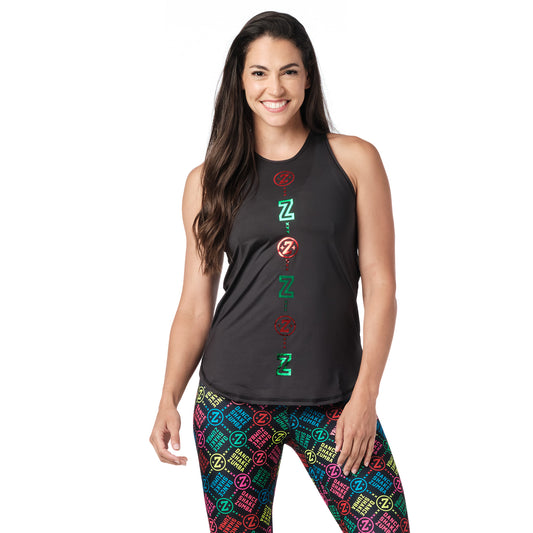 Zumba Dance High Neck Tank