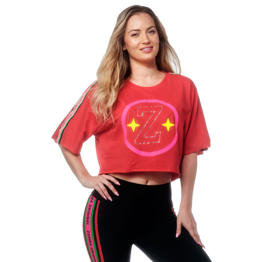 Zumba Style Top With Swarovski Crystals
