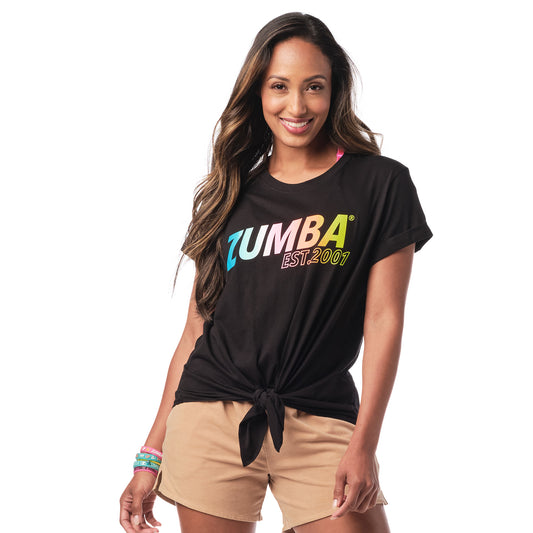 Zumba EST. 2001 Tie Front Top