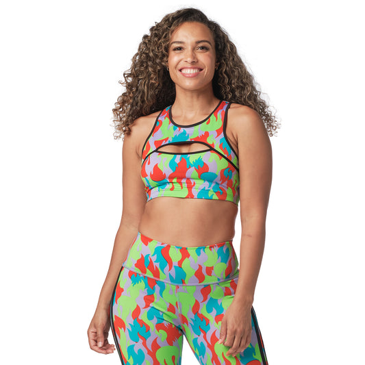 Zumba Fuego Keyhole Bra