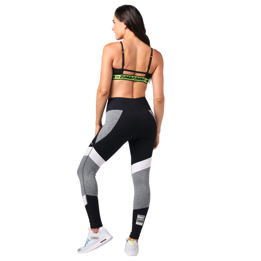 Zumba Happy Panel High Waisted Ankle Leggings