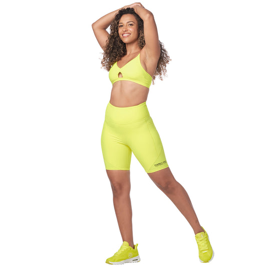 Zumba Dance Co. High Waisted Biker Shorts