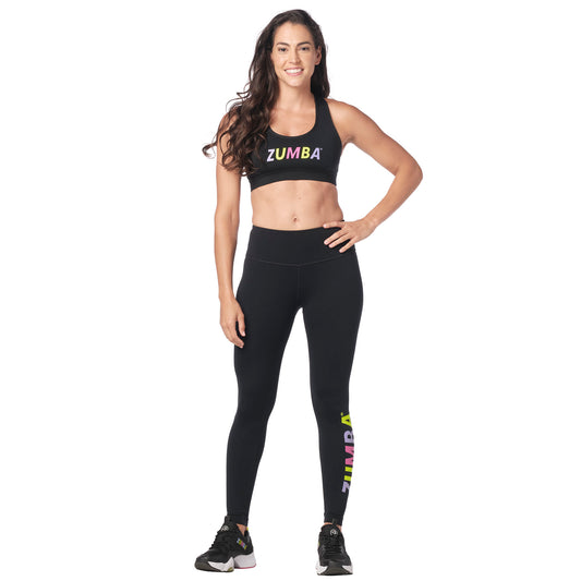 Made With Zumba Love High Waisted Ankle Leggings