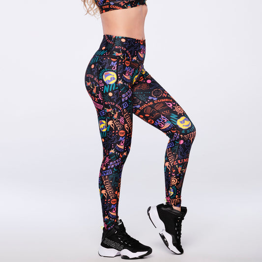 Club Zumba High Waisted Ankle Leggings