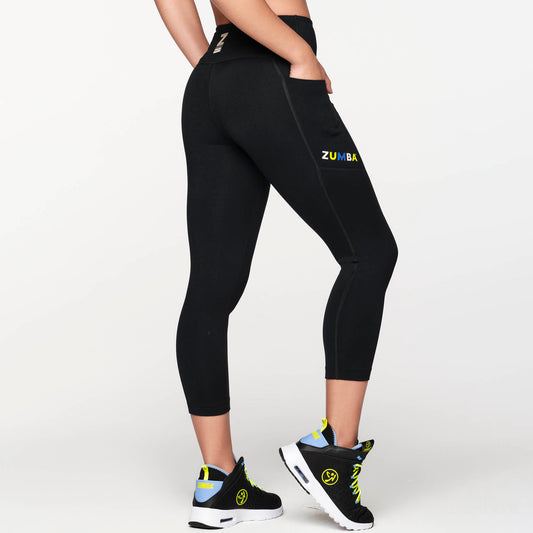 Zumba Forever High Waisted Crop Leggings