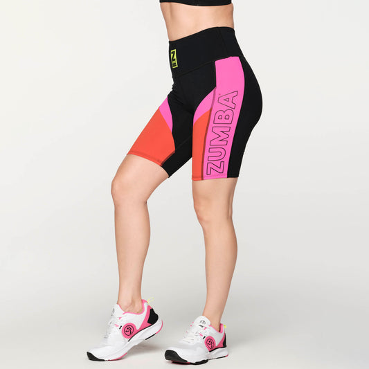 Zumba Forever High Waisted Biker Shorts