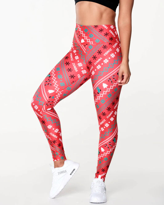 Peace Joy Zumba High Waisted Ankle Legging