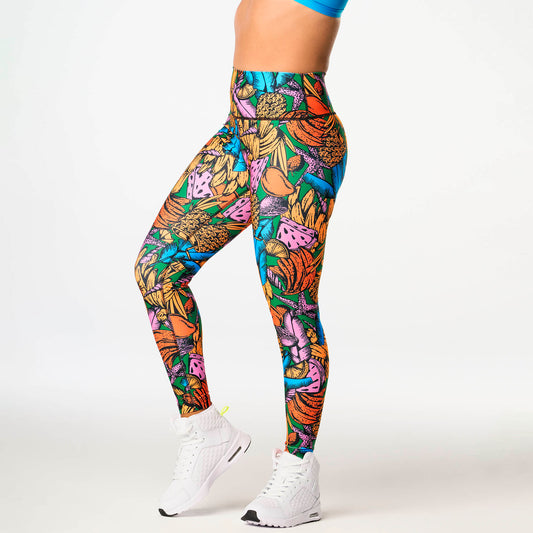 Zumba Tropics High Waisted Ankle Leggings