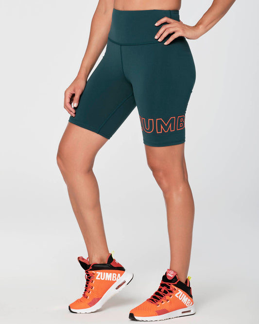 We Move The World High Waisted Biker Shorts