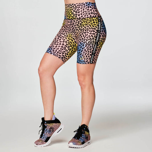 Roller Glam High Waisted Biker Shorts