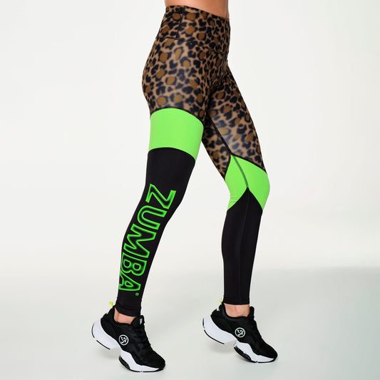 Zumba Animal Expedition High Waisted Ankle Leggings