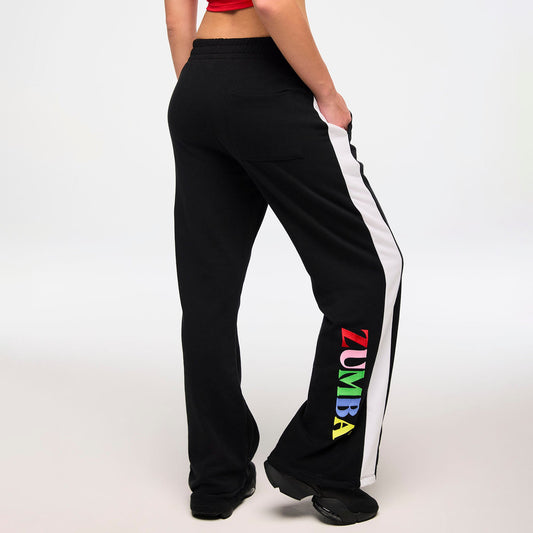 Zumba Haus Knit Flared Leg Sweatpants