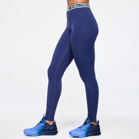 Zumba Out Loud High Rise Ankle Leggings With Elastic Waistband