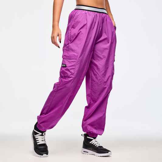 Zumba Libre Parachute Cargo Pants With Elastic Waistband