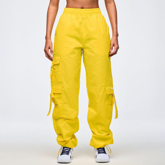 Apres Zumba High Rise Cargo Pants With Tassels