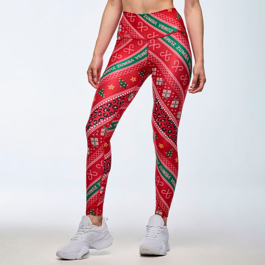 Zumba Holiday High Waisted Ankle Leggings
