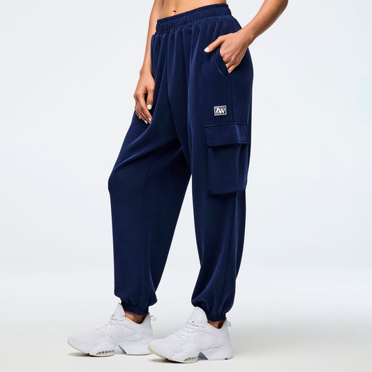 Apres Zumba Modal Slouch Cargo Pants - Indigo