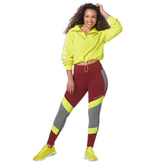 Zumba High Neck Crop Pullover