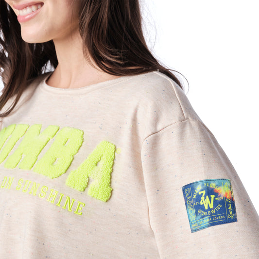 Dancing On Sunshine Crop Sweatshirt
