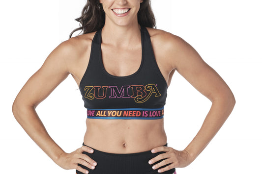 Zumba All You Need Is Love Scoop Bra
