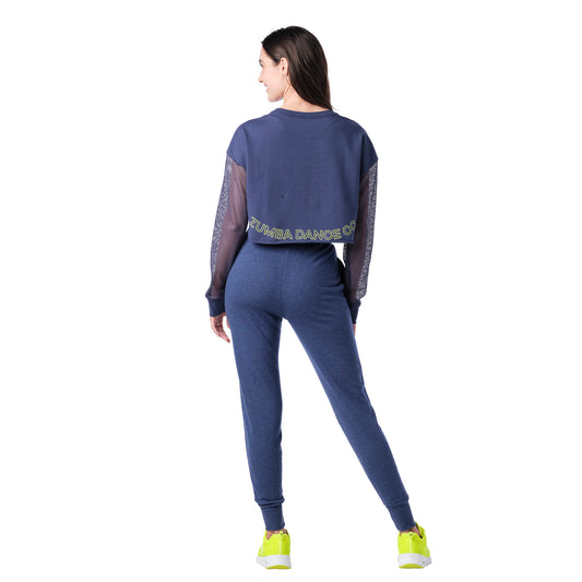 Zumba Dance Co. Long Sleeve Crop Top