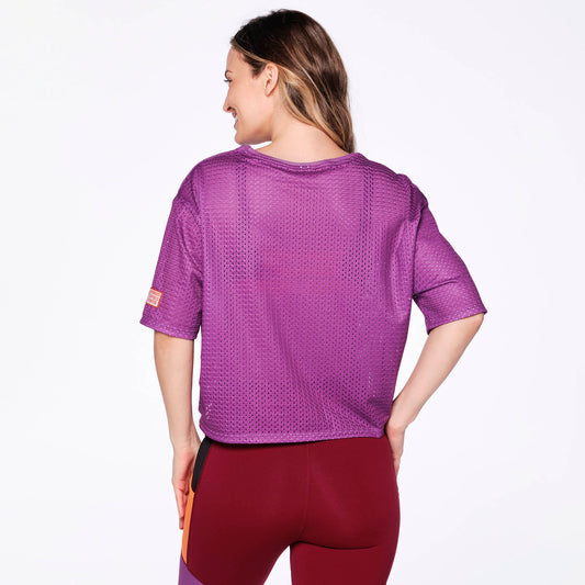 Zumba Dance Crew Mesh Crop Top