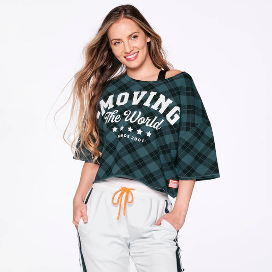 Zumba Moving The World Crop Top