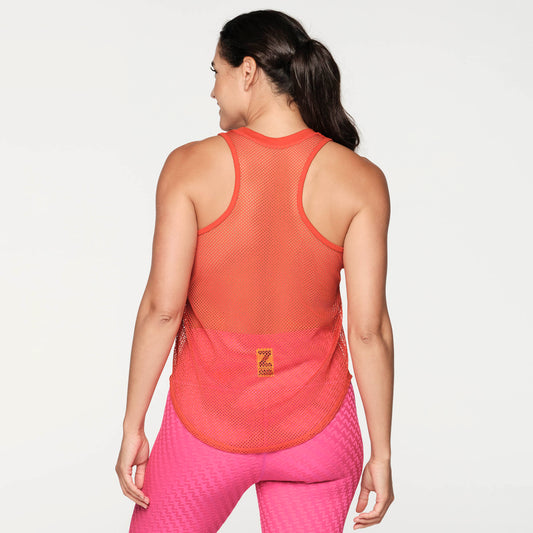 Zumba Forever High Neck Mesh Tank