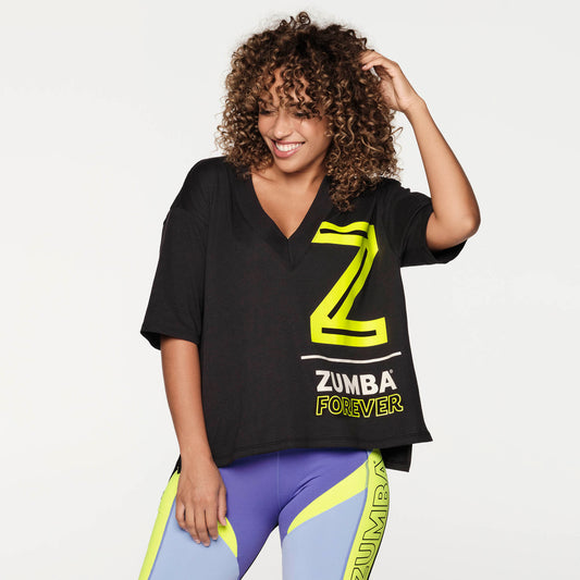 Zumba Forever Oversized V-Neck Top