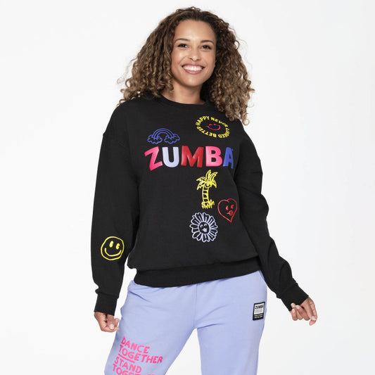 Happy Never Looked Better Oversized Sweatshirt