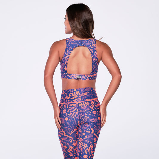 Club Zumba Open Back Bra