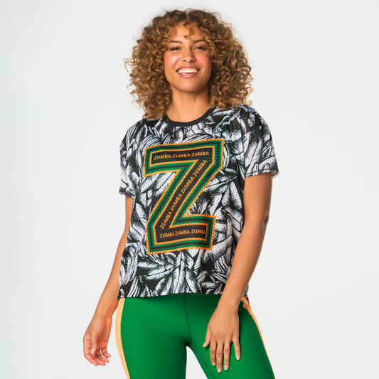 Zumba Tropics Hi-Lo Mesh Top