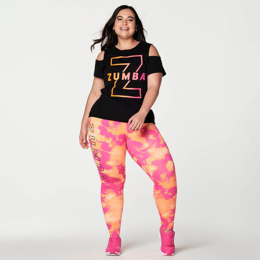 Zumba Wild Cold Shoulder Top