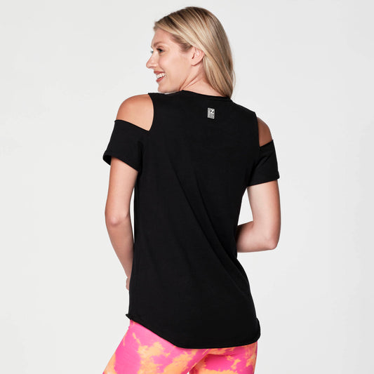 Zumba Wild Cold Shoulder Top