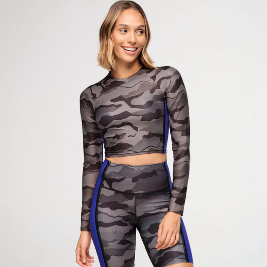 Zumba Explore Long Sleeve Crew Neck Top