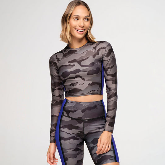 Zumba Explore Long Sleeve Crew Neck Top