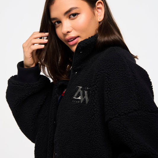 Zumba Haus High Neck Sherpa Jacket