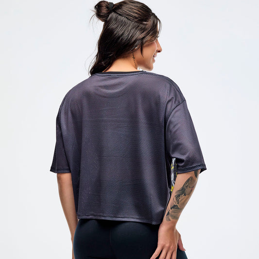 Sizzlin' Mesh Boxy Crop Top