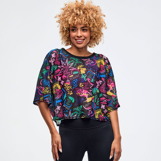 Sizzlin' Boxy Dolman Crop Top