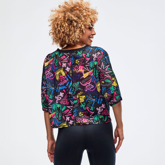 Sizzlin' Boxy Dolman Crop Top