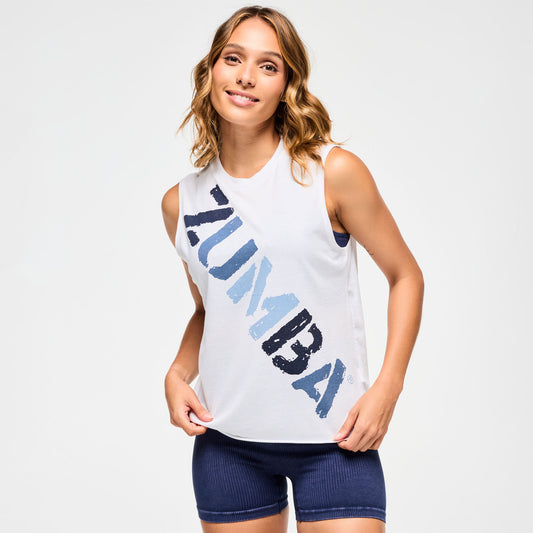 Blue Jean Crew Neck Muscle Tank