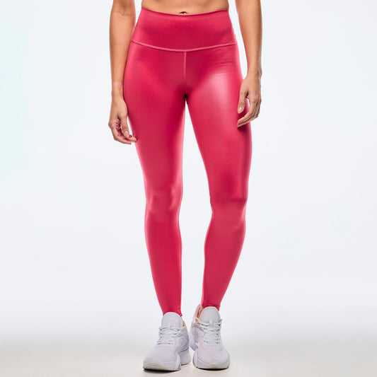 Apres Zumba Shiny High Waisted Ankle Leggings