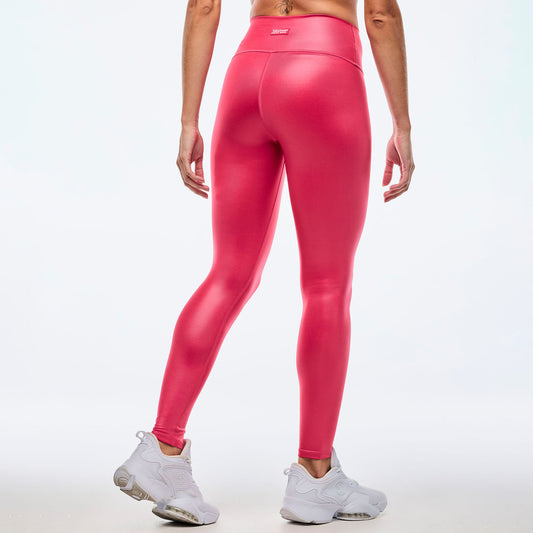 Apres Zumba Shiny High Waisted Ankle Leggings