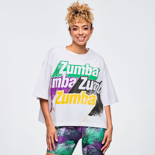 Apres Zumba Oversized Boxy Crop Top