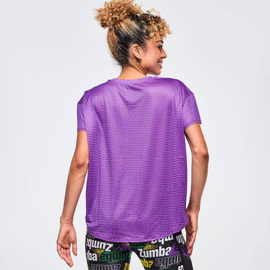 Apres Zumba High Low Crew Neck Top