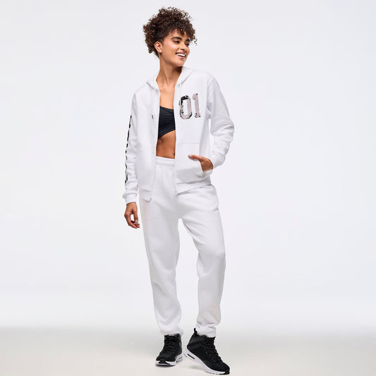 Zumba Sparkle Oversized Zip-Up Hoodie