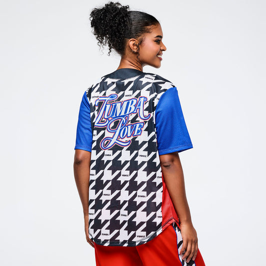 Zumba Amour Baseball Button-Up Jersey
