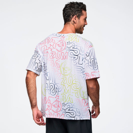 Zumba 25 Boxy Mesh Top