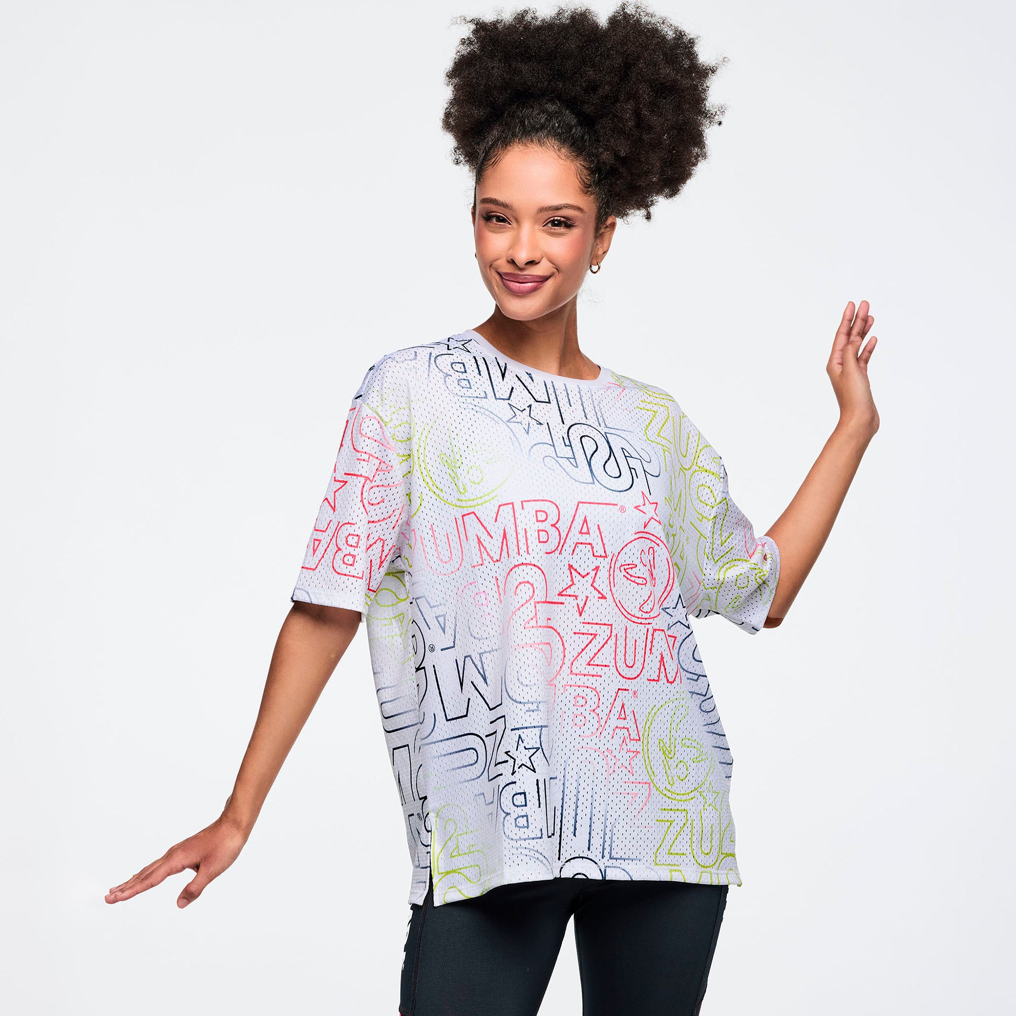 Zumba 25 Boxy Mesh Top – Zumba Factory