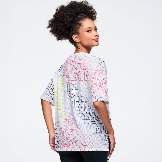 Zumba 25 Boxy Mesh Top